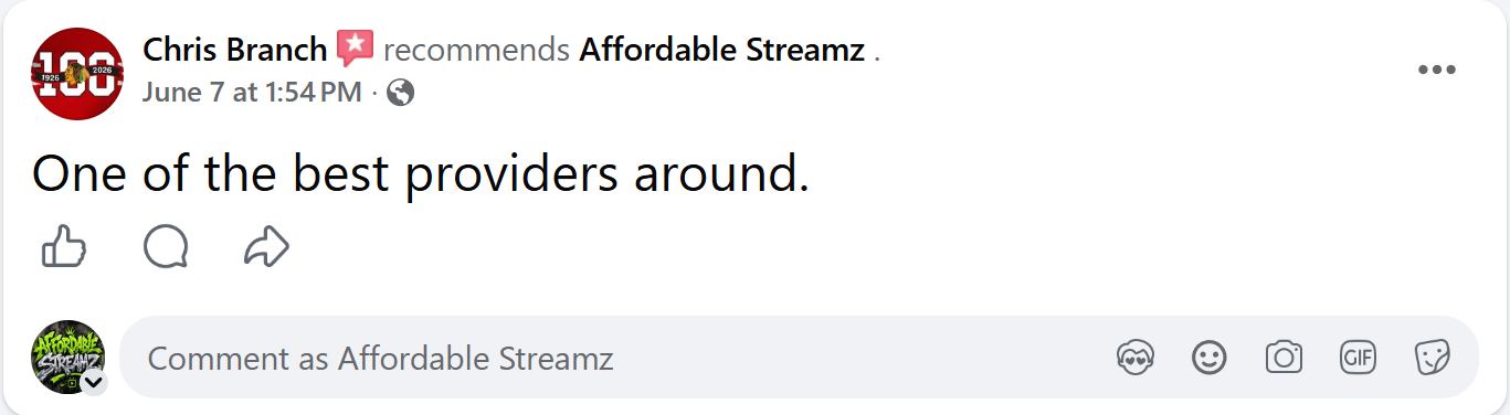 Customer review of Affordable Streamz